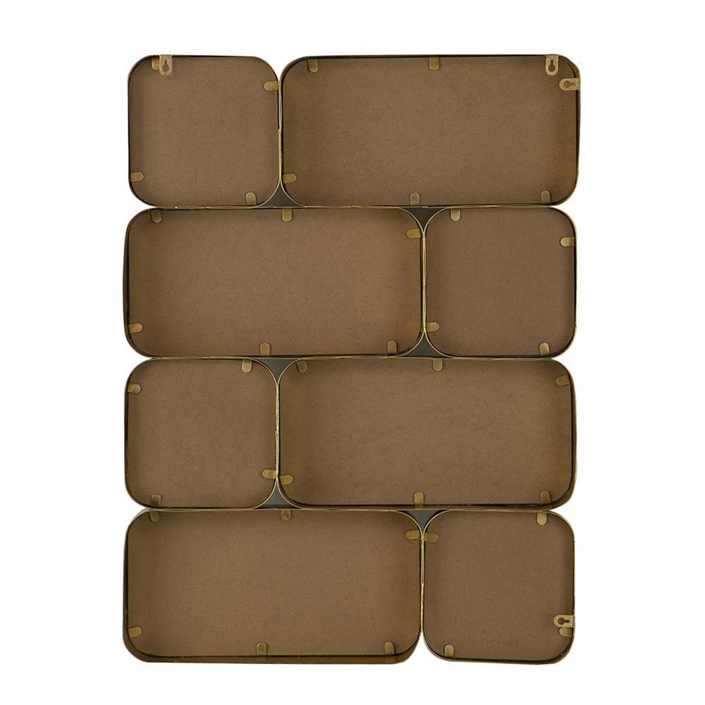 Gold Iron Framed Accent Mirror - 32-inch
