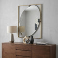 Gold Iron Framed Accent Mirror - 40-inch
