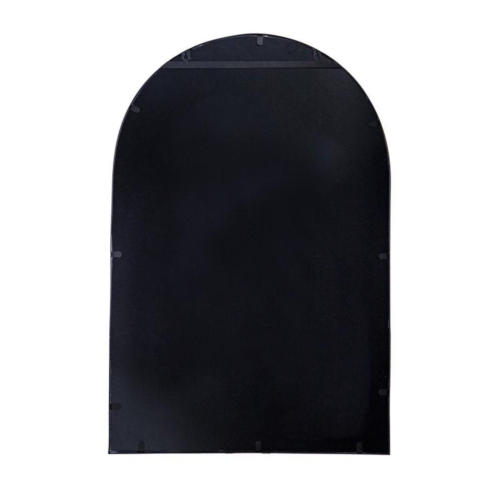 Black Arch Metal Framed Accent Mirror - 36-inch