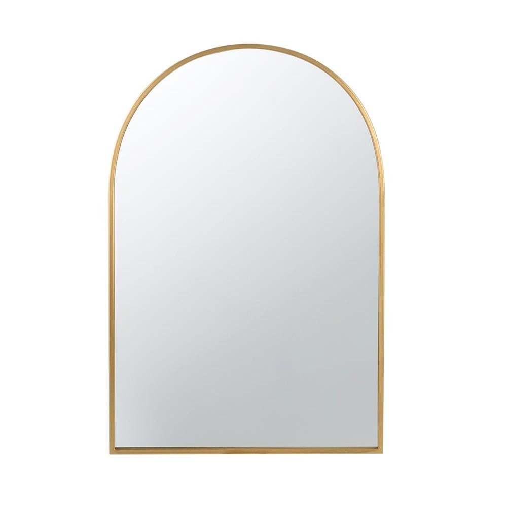 Gold Arch Iron Framed Accent Mirror - 36-inch