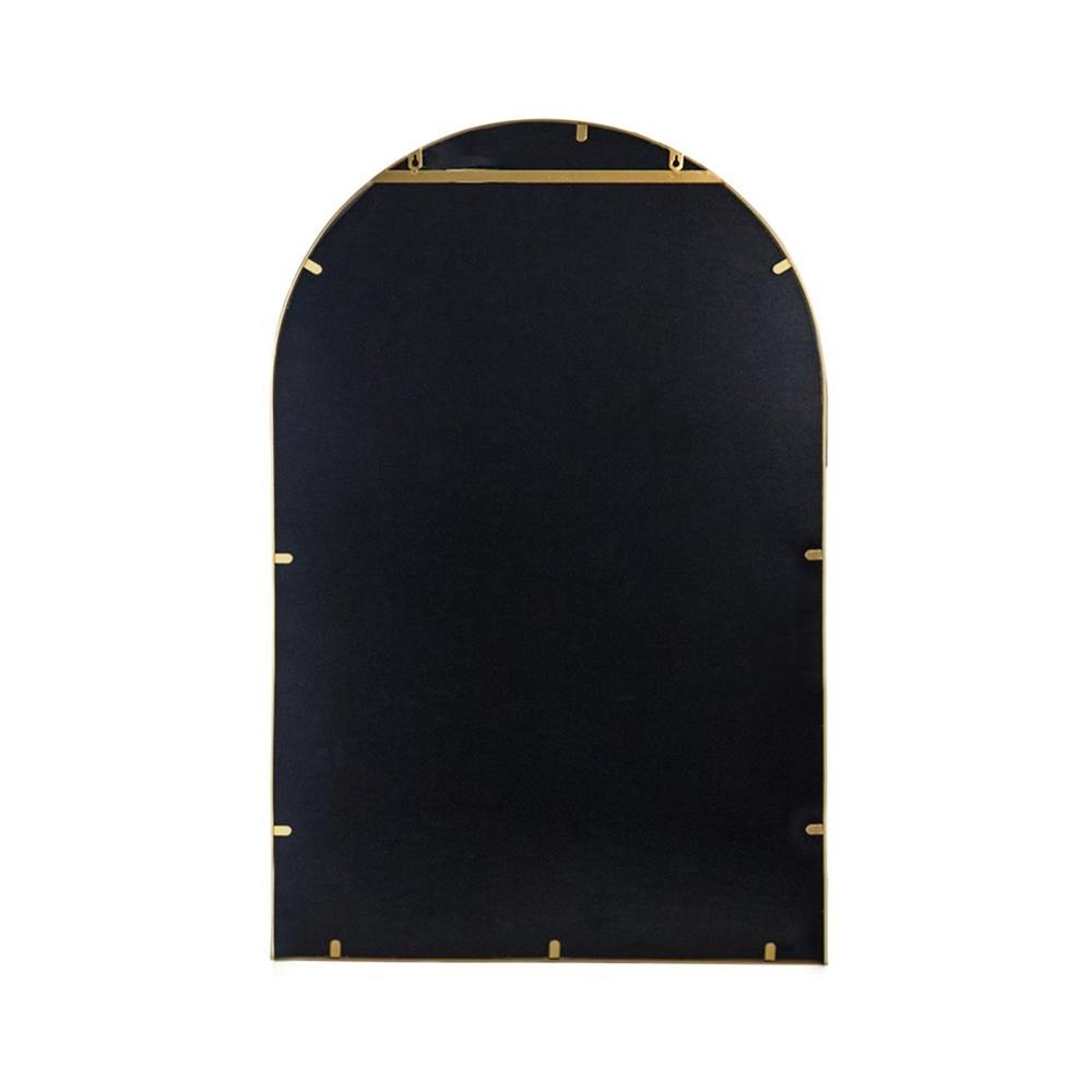 Gold Arch Iron Framed Accent Mirror - 36-inch