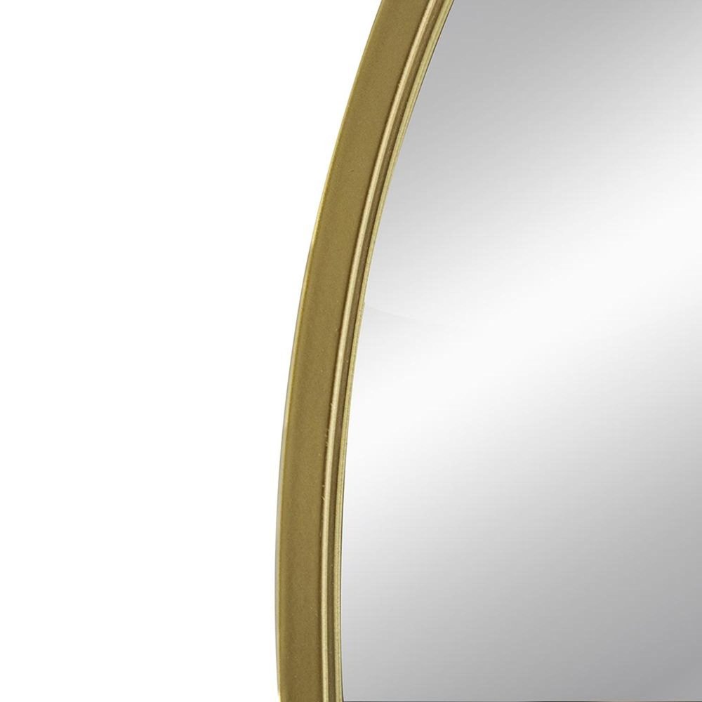 Gold Arch Iron Framed Accent Mirror - 36-inch