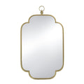 Gold Novelty Iron Framed Accent Mirror - 36-inch
