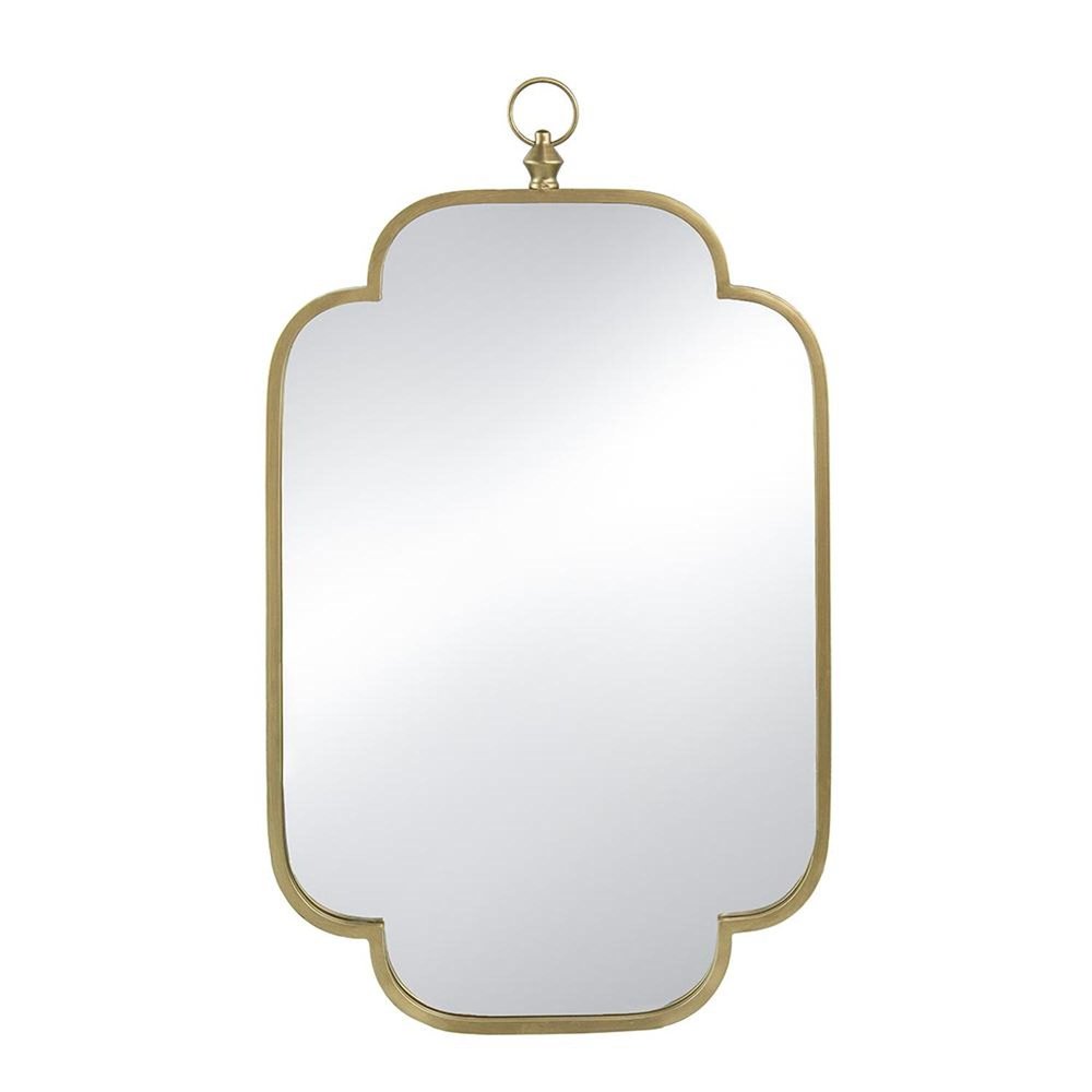 Gold Novelty Iron Framed Accent Mirror - 36-inch