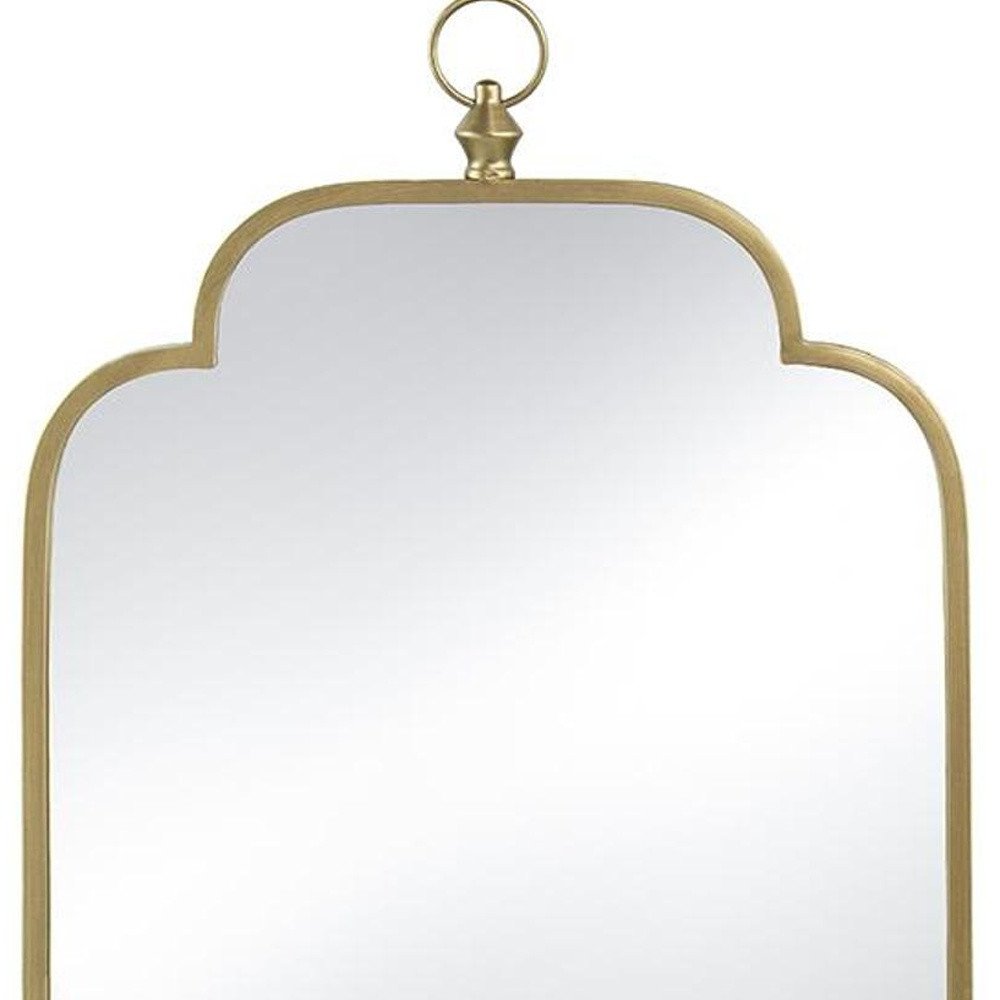 Gold Novelty Iron Framed Accent Mirror - 36-inch