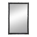 Black Iron Framed Accent Mirror - 36-inch