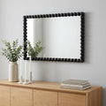 Black Iron Framed Accent Mirror - 36-inch