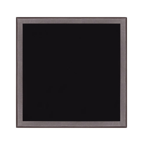 Black Square Glass Outdoor Side Table - 18-inch