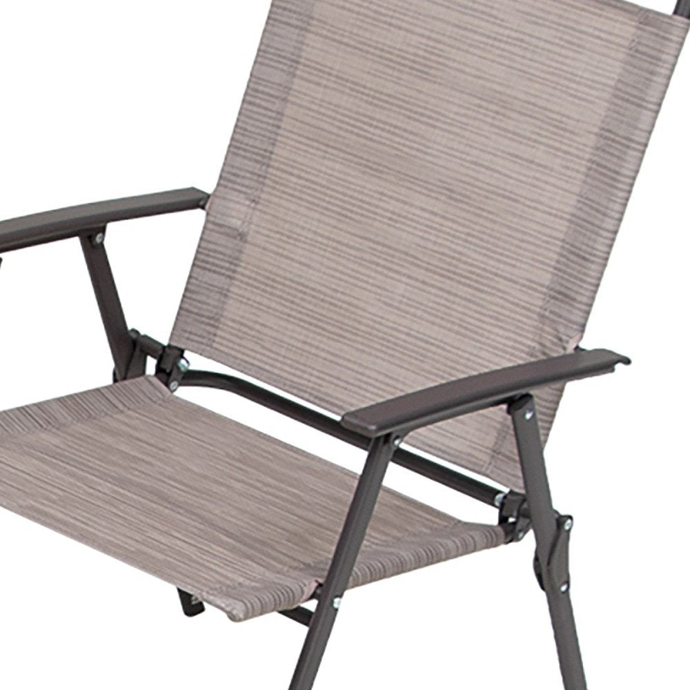 Six Piece Clear and Brown Square Glass Dining Set with Four Chairs