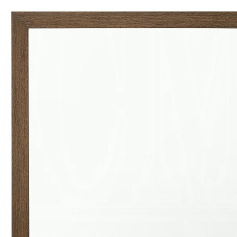 Square Wood Framed Accent Mirror - 40-inch
