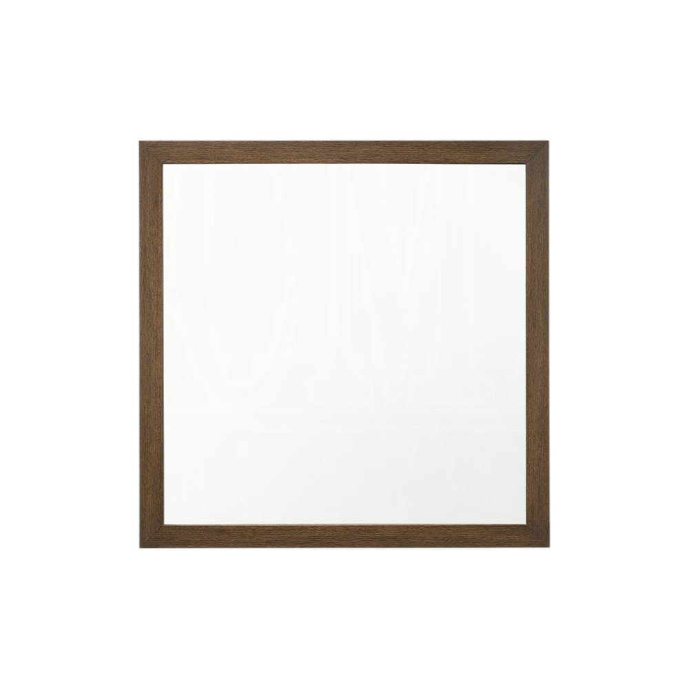 Square Wood Framed Accent Mirror - 40-inch