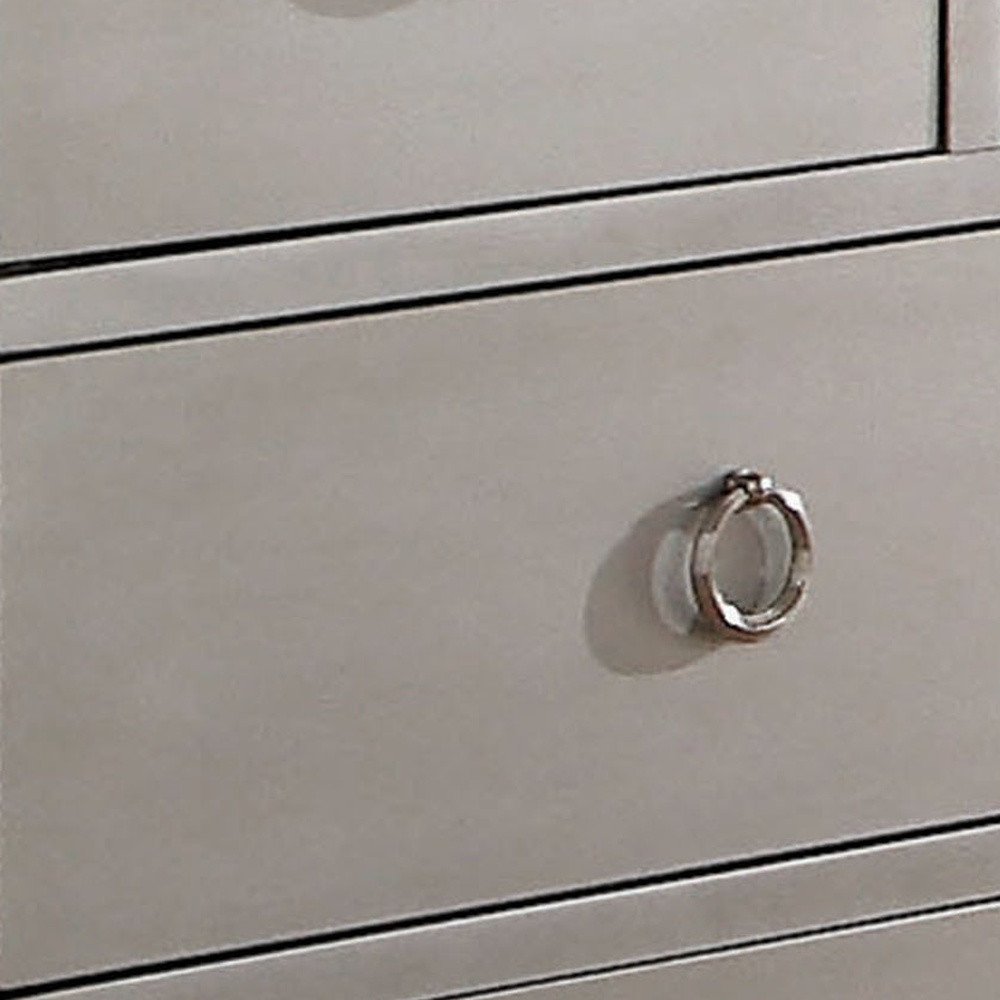 Platinum Solid and Manufactured Wood Seven Drawer Triple Dresser - 57-inch