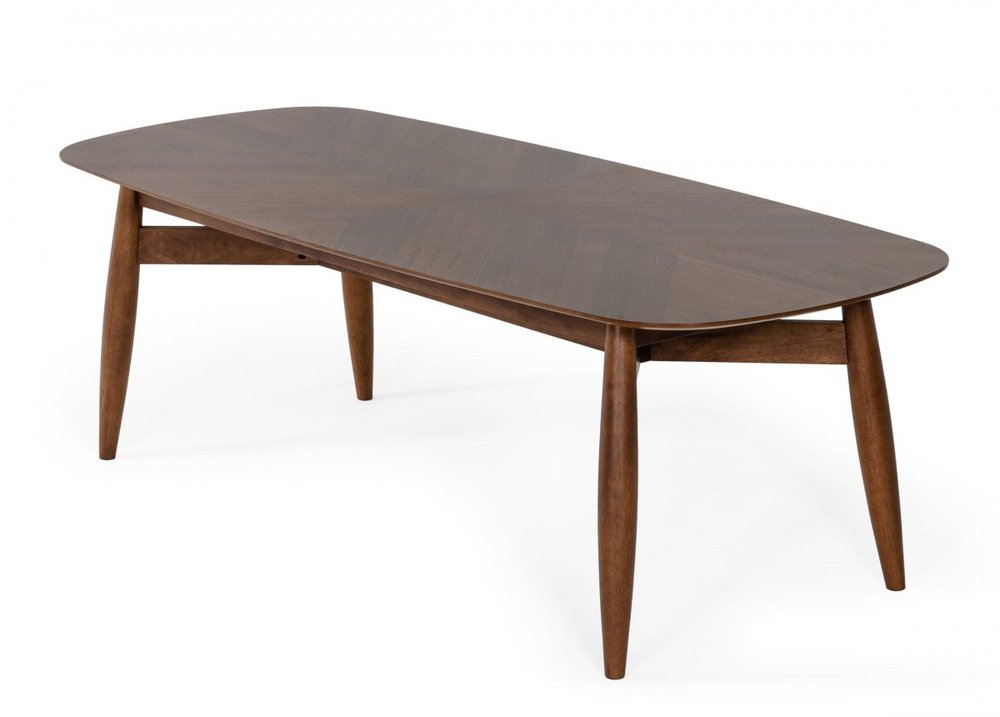 Brown Solid Wood Dining Table - 95-inch