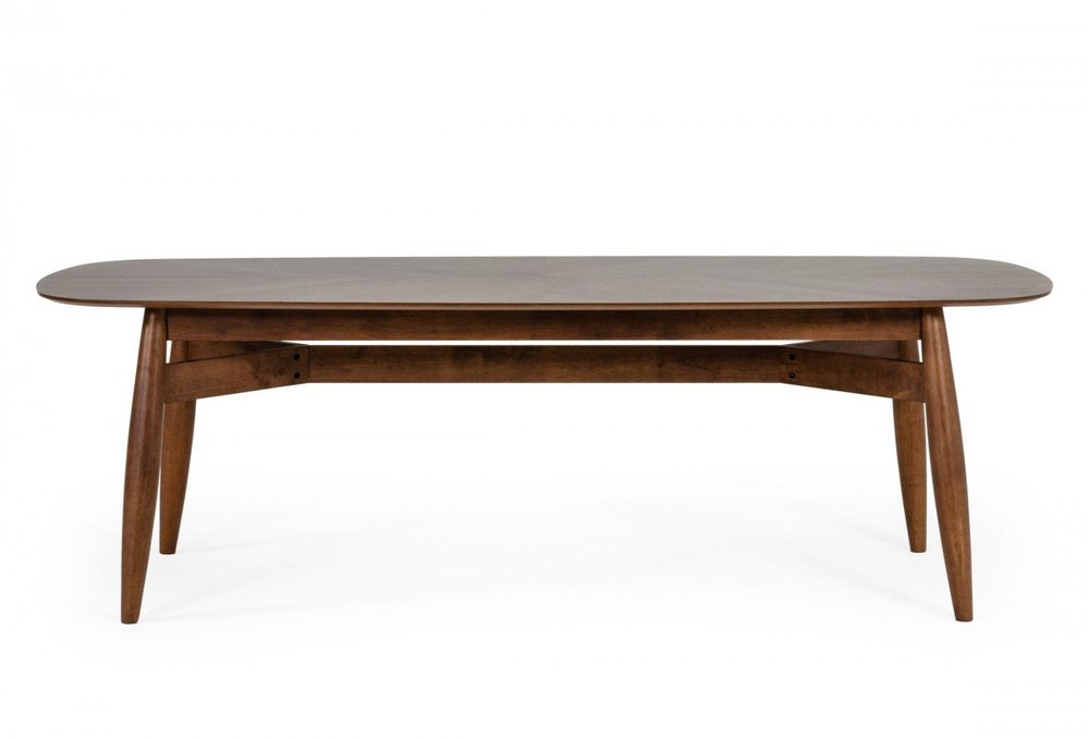 Brown Solid Wood Dining Table - 95-inch