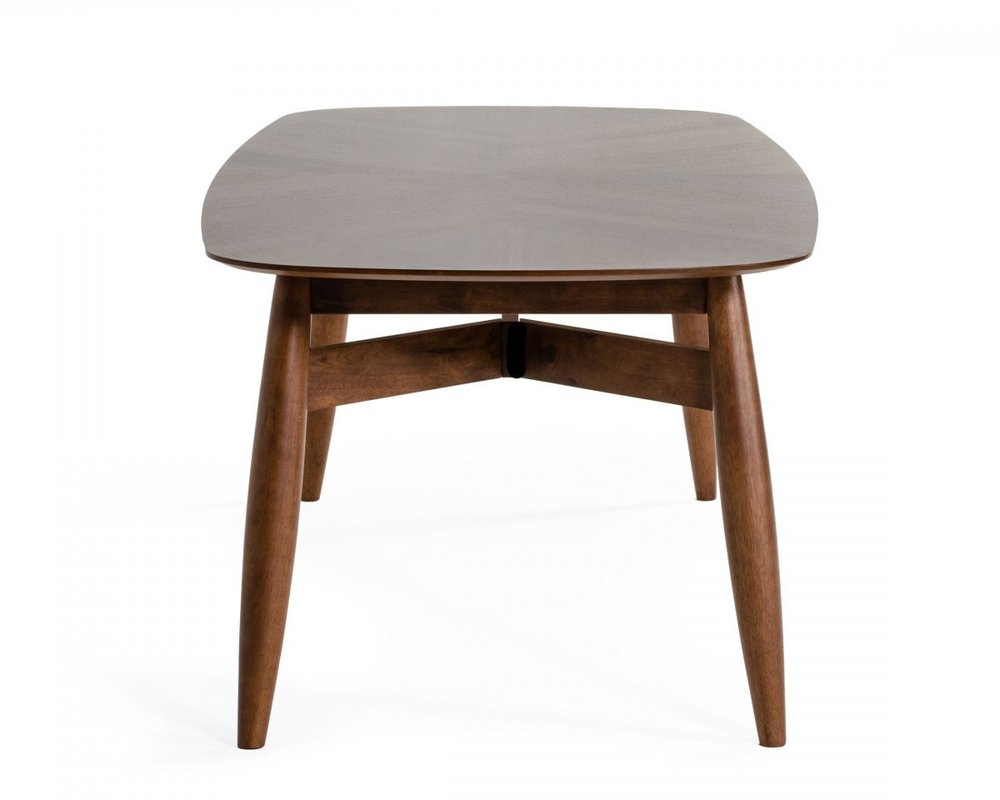 Brown Solid Wood Dining Table - 95-inch