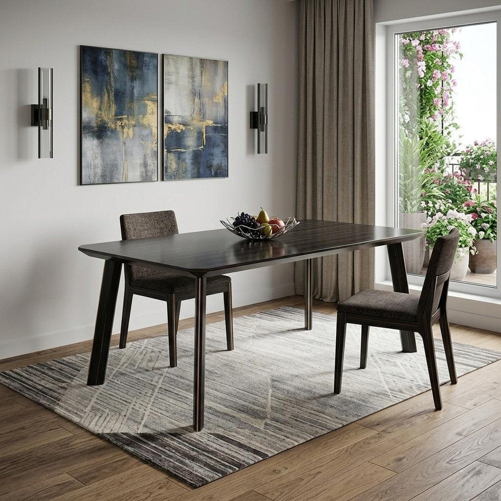 Ebony Dining Table - 87-inch