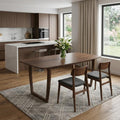 Walnut Rectangular Dining Table - 63-inch
