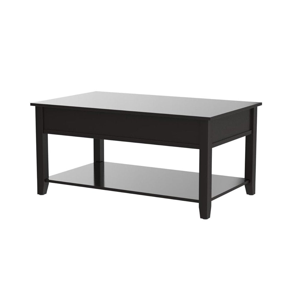 Black Wood Lift Top Coffee Table - 40-inch