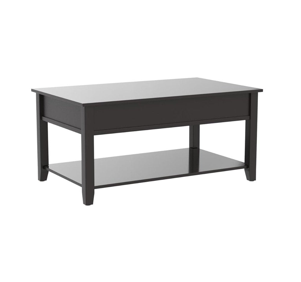 Black Wood Lift Top Coffee Table - 40-inch