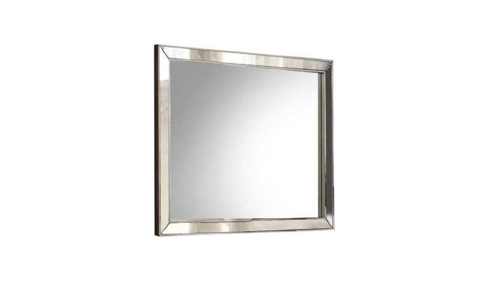 Platinum Wood Framed Mounted Dresser Mirror - 32-inch