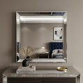Platinum Wood Framed Mounted Dresser Mirror - 32-inch