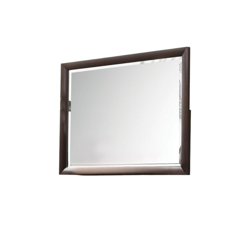 Merlot Wood Framed Mounted Dresser Mirror - 36-inch