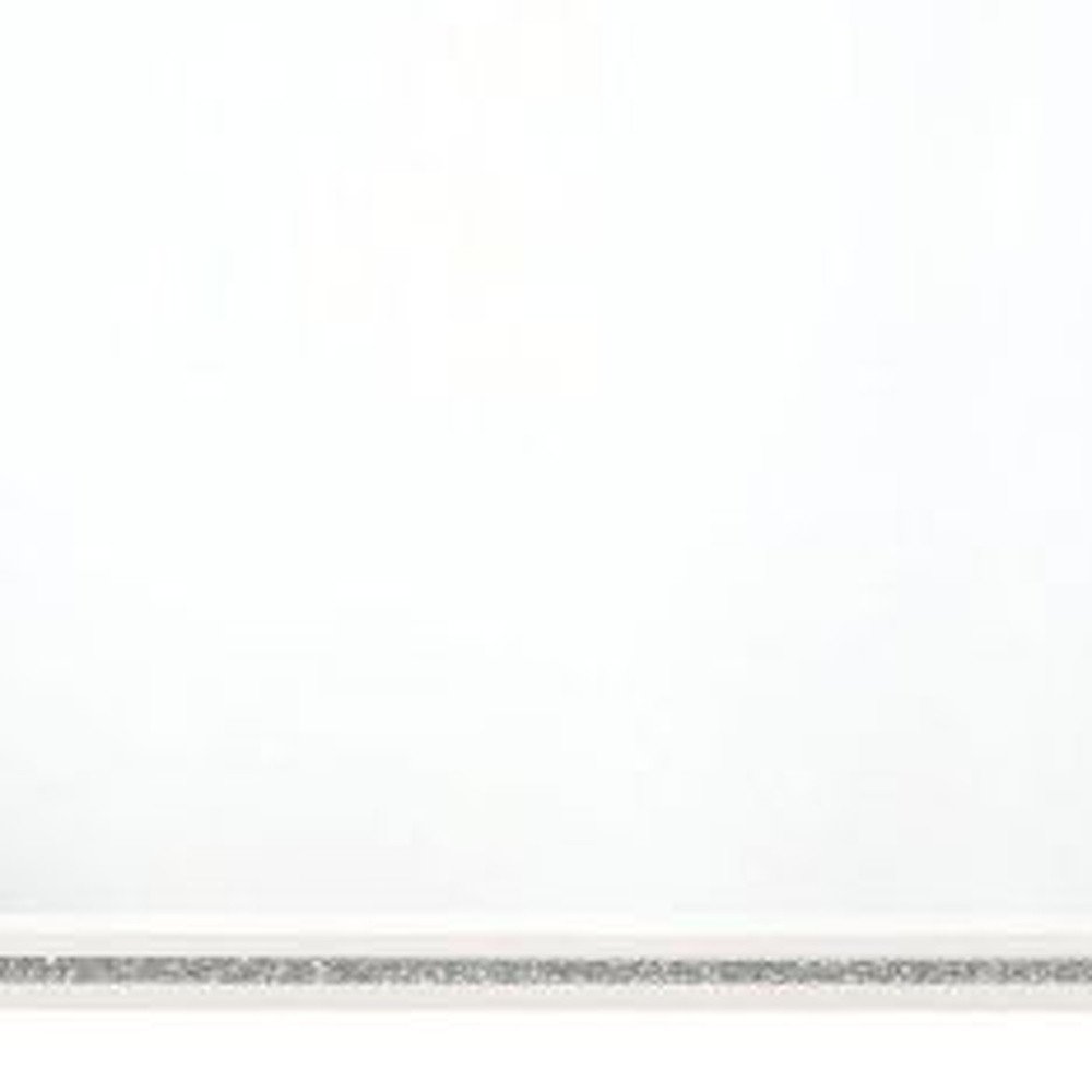 White Wood Framed Mounted Dresser Mirror - 35-inch