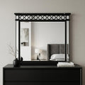 Gunmetal Wood Framed Mounted Dresser Mirror - 42-inch