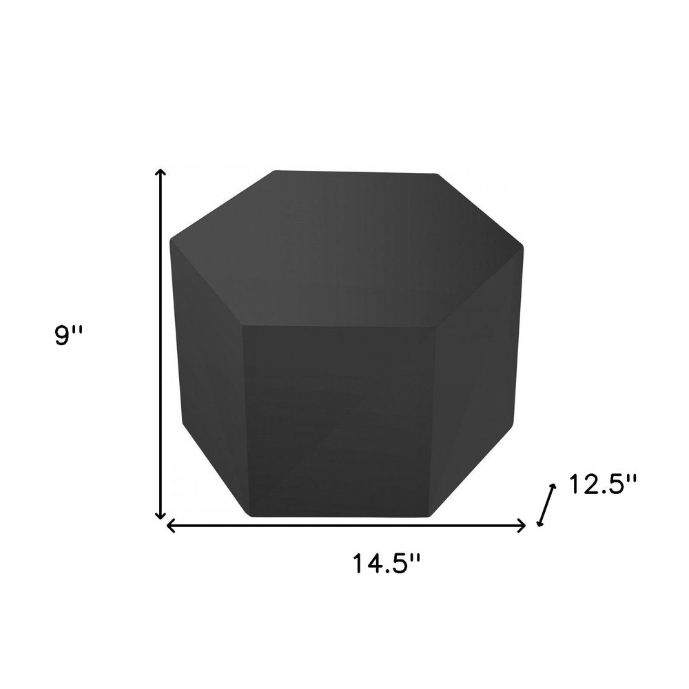 Gray Wood End Table - 9-inch