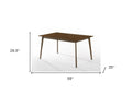 Brown Solid Wood Dining Table - 59-inch