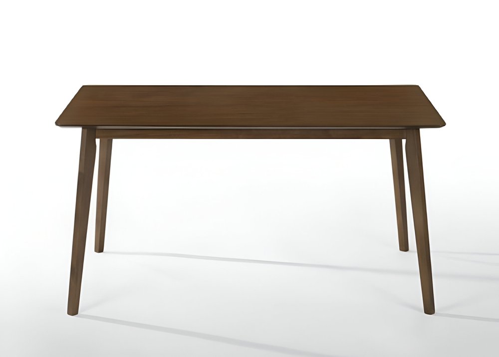 Brown Solid Wood Dining Table - 59-inch