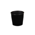 Black Recycled Plastic Indoor Outdoor Round Pot Planter - 9-inch