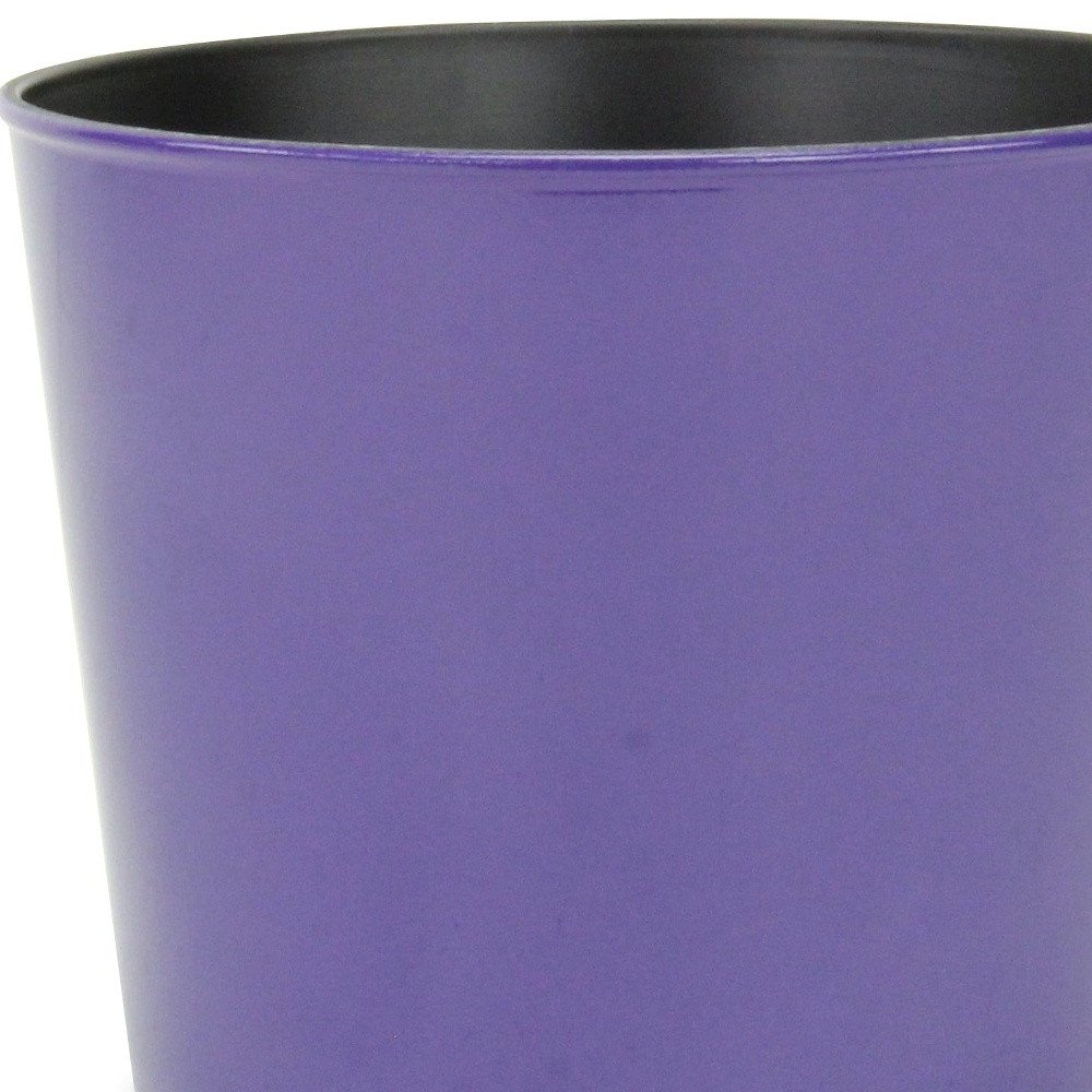 Navy Blue Recycled Plastic Indoor Outdoor Round Pot Planter - 7-inch