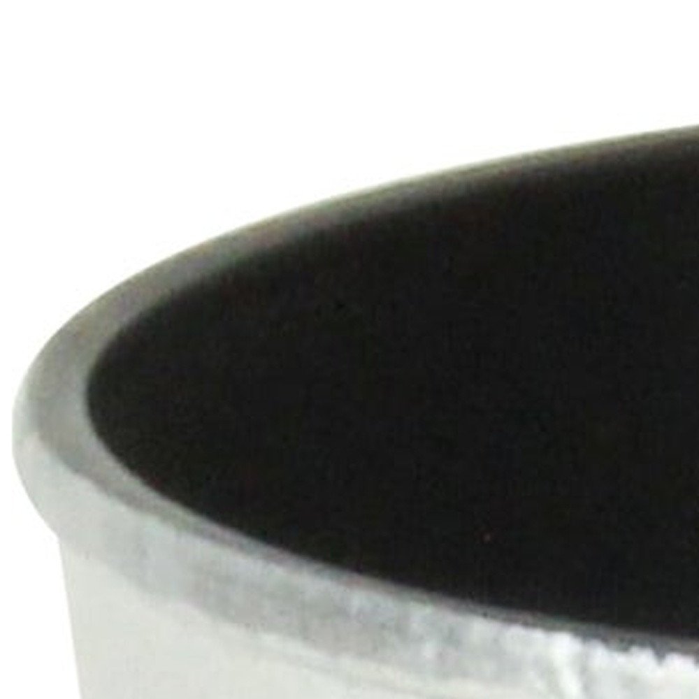 Silver Recycled Plastic Indoor Outdoor Round Pot Planter - 6-inch