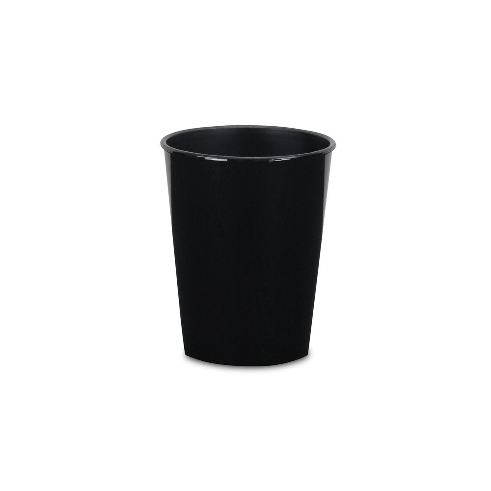 Black Recycled Plastic Indoor Outdoor Round Pot Planter - 5-inch