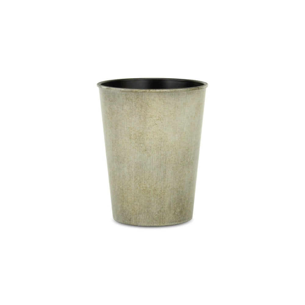 Gray Recycled Plastic Indoor Outdoor Round Pot Planter - 5-inch