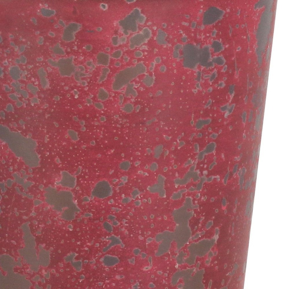 Red Recycled Plastic Indoor Outdoor Round Pot Planter - 5-inch