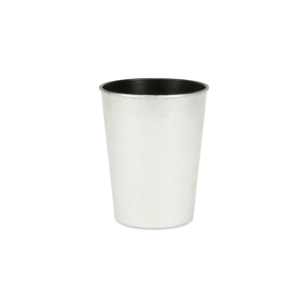 Silver Recycled Plastic Indoor Outdoor Round Pot Planter - 5-inch