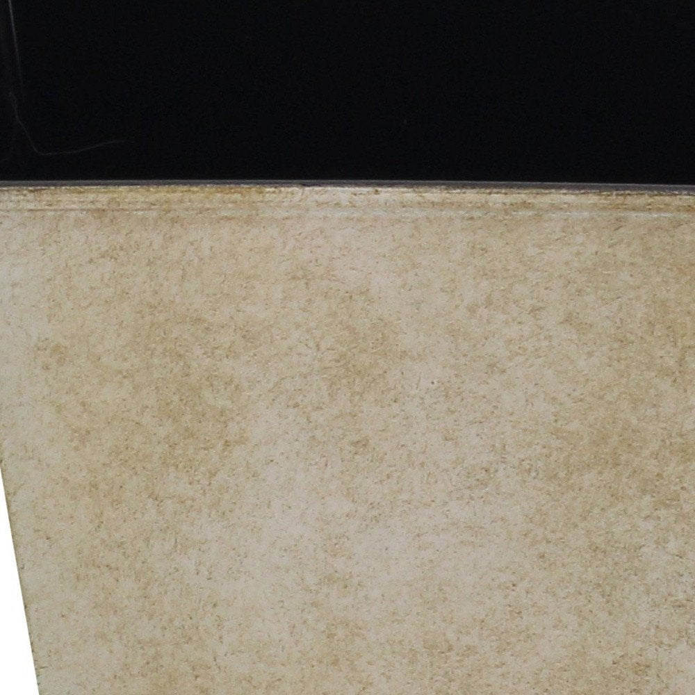 Cream Recycled Plastic Indoor Outdoor Square Pot Planter - 5-inch