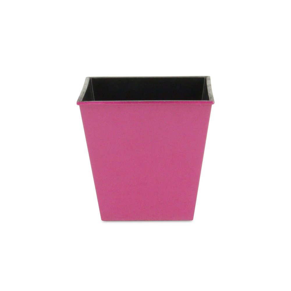 Hot Pink Recycled Plastic Indoor Outdoor Square Pot Planter - 5-inch