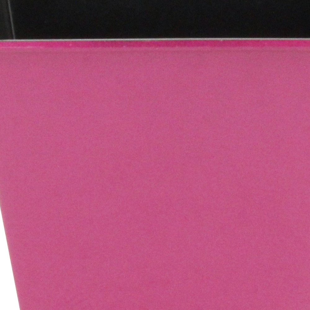 Hot Pink Recycled Plastic Indoor Outdoor Square Pot Planter - 5-inch