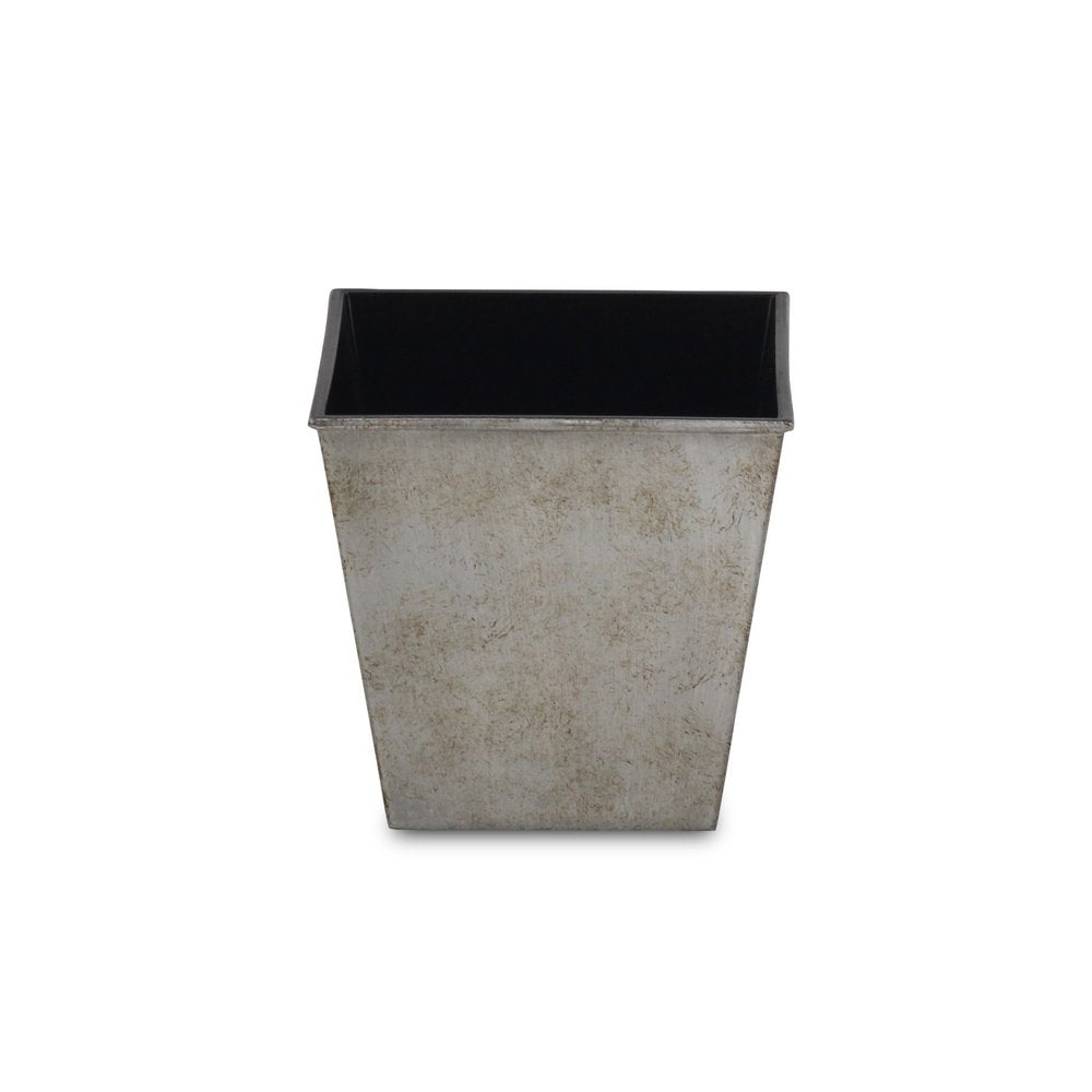 Gray Recycled Plastic Indoor Outdoor Square Pot Planter - 5-inch