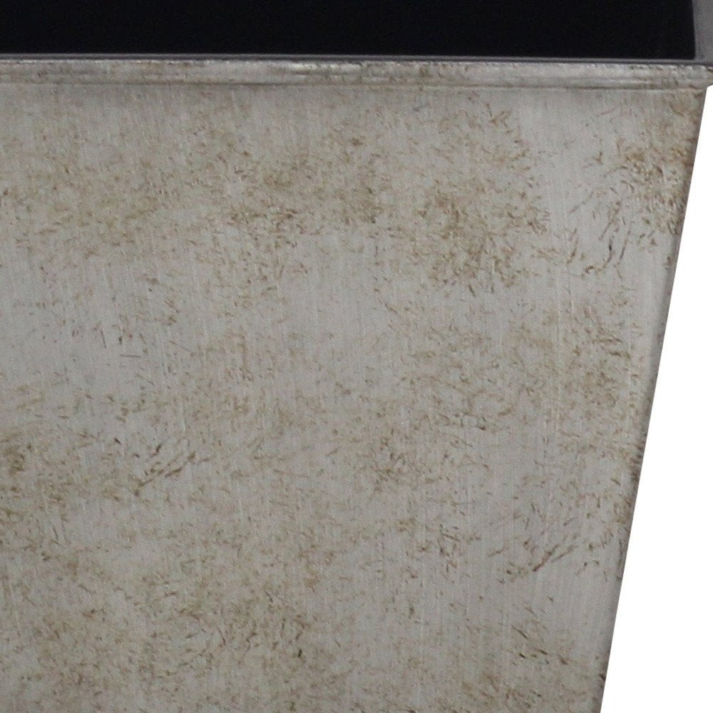 Gray Recycled Plastic Indoor Outdoor Square Pot Planter - 5-inch