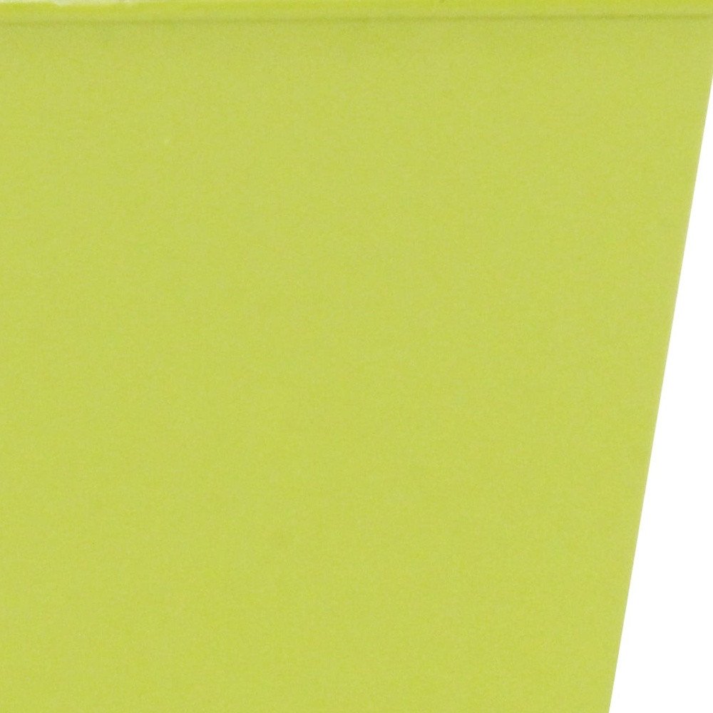 Lime Green Recycled Plastic Indoor Outdoor Square Pot Planter - 5-inch
