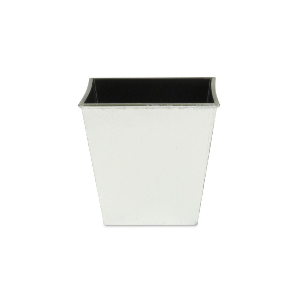 Silver Recycled Plastic Indoor Outdoor Square Pot Planter - 5-inch