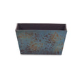 Blue Recycled Plastic Indoor Outdoor Rectangular Planter Box - 8-inch