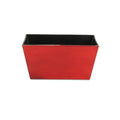 Red Recycled Plastic Indoor Outdoor Rectangular Planter Box - 8-inch