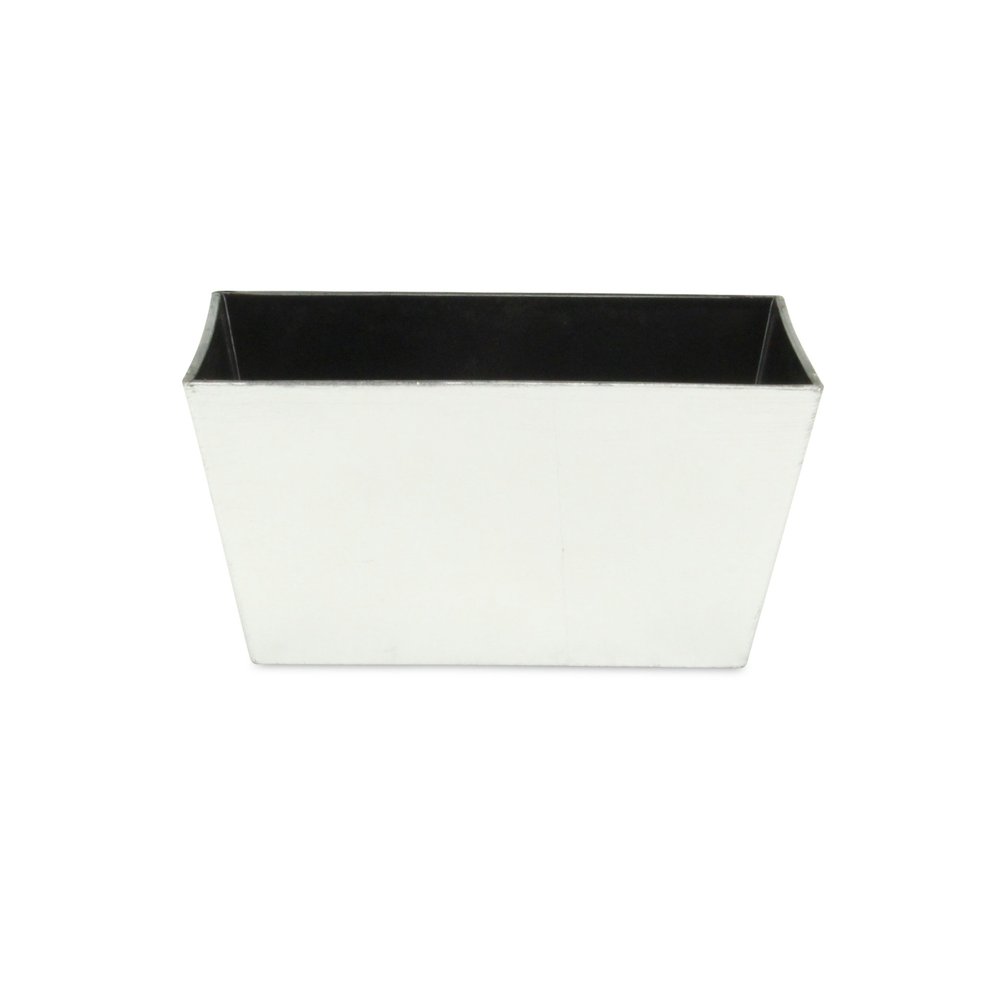 Silver Recycled Plastic Indoor Outdoor Rectangular Planter Box - 8-inch