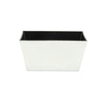 Silver Recycled Plastic Indoor Outdoor Rectangular Planter Box - 8-inch