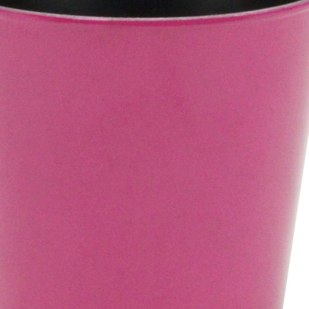 Hot Pink Recycled Plastic Indoor Outdoor Round Pot Planter - 5-inch